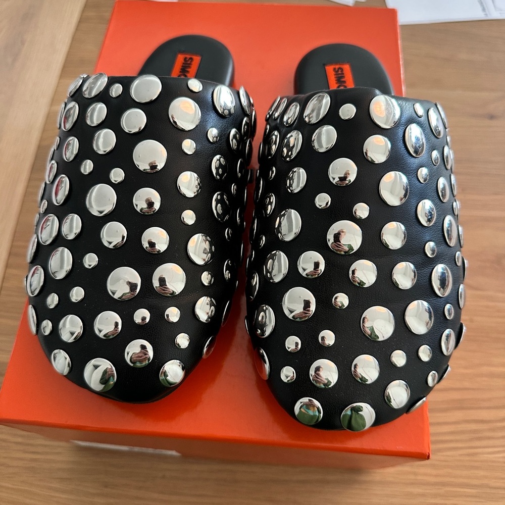 SIMONMILLER Studded Bubble Slides size 36, purchased at sample sale never worn